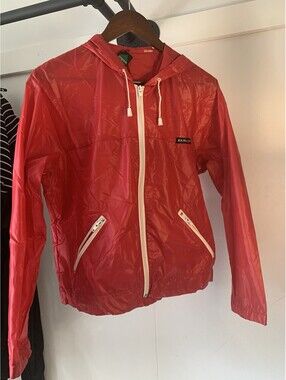 Vintage Aspen Raincoat Women's Red Large
